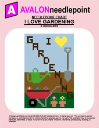 I Love Gardening - Needlepoint Chart Download