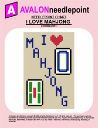 I Love Mahjong - Needlepoint Chart Download