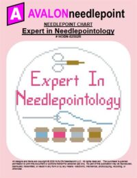 Expert In Needlepointology - Round - Needlepoint Chart Download