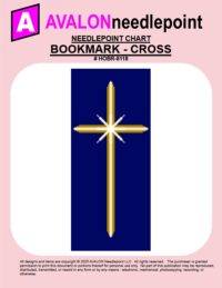 BOOKMARK – Cross – Digital Needlepoint Chart Download