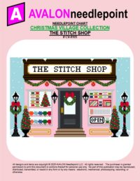 CHRISTMAS VILLAGE COLLECTION – The Stitch Shop – Digital Needlepoint Chart Download