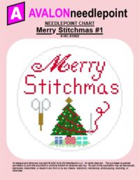 Merry Stitchmas #1 – Round – Needlepoint Chart Download