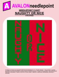 NAUGHTY OR NICE – Digital Needlepoint Chart Download