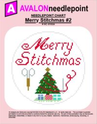 Merry Stitchmas #2 – Round – Needlepoint Chart Download