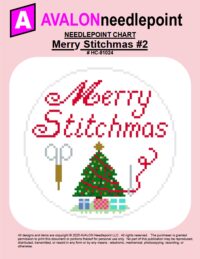 Merry Stitchmas #2 – Round – Digital Needlepoint Chart Download