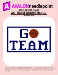 Go Team Basketball - Needlepoint Chart Download
