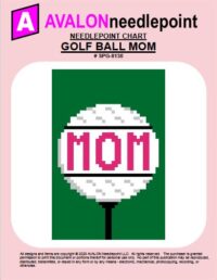 Golf Ball Mom - Needlepoint Chart Download