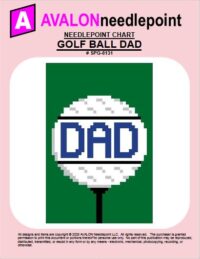 Golf Ball Dad - Needlepoint Chart Download