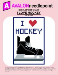 I Love Hockey - Needlepoint Chart Download