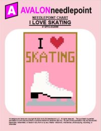 I Love Skating  - Needlepoint Chart Download