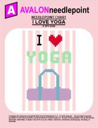 I Love Yoga - Needlepoint Chart Download